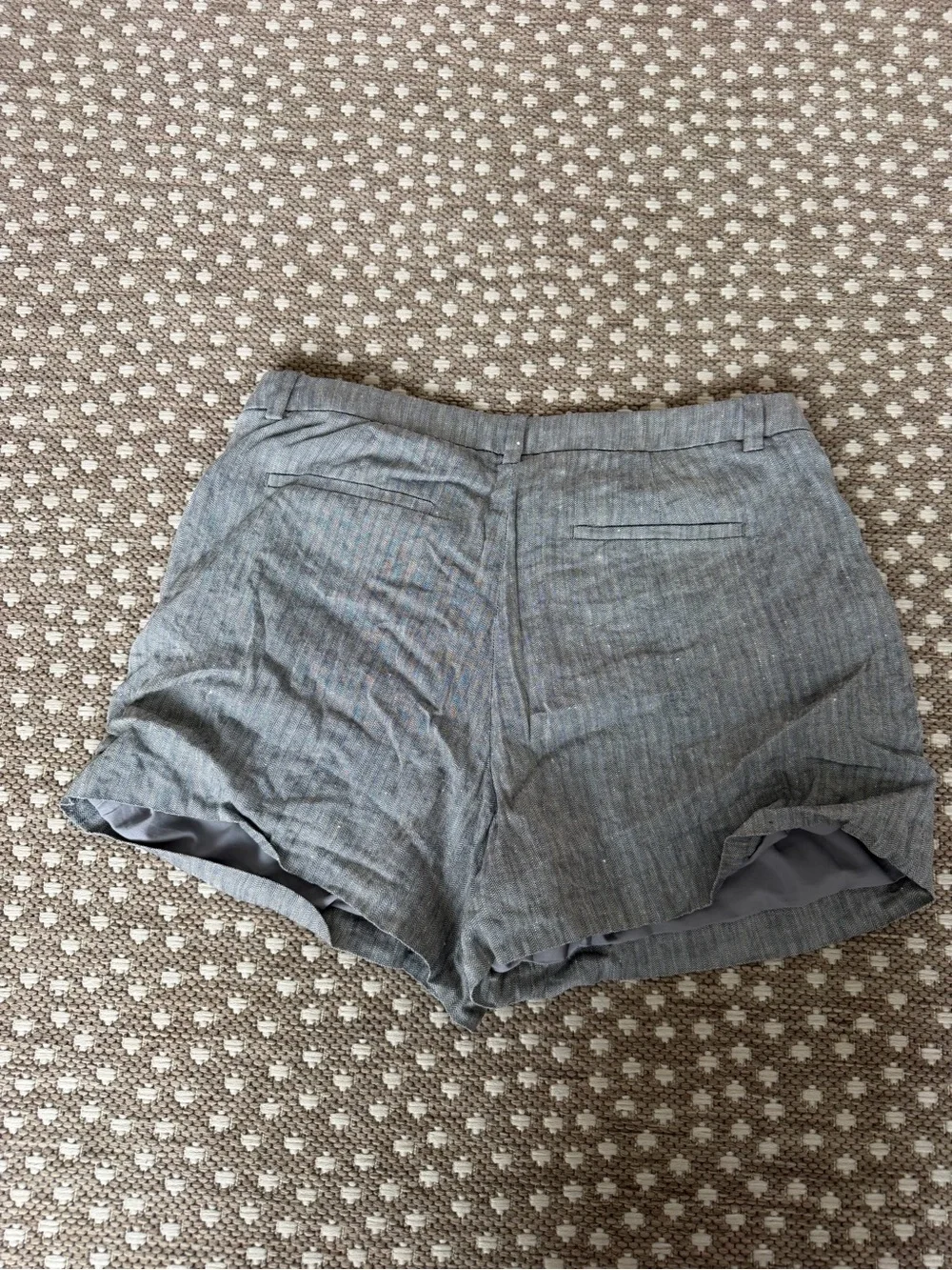 J. Crew Light Gray Linen-Blend Tailored Shorts